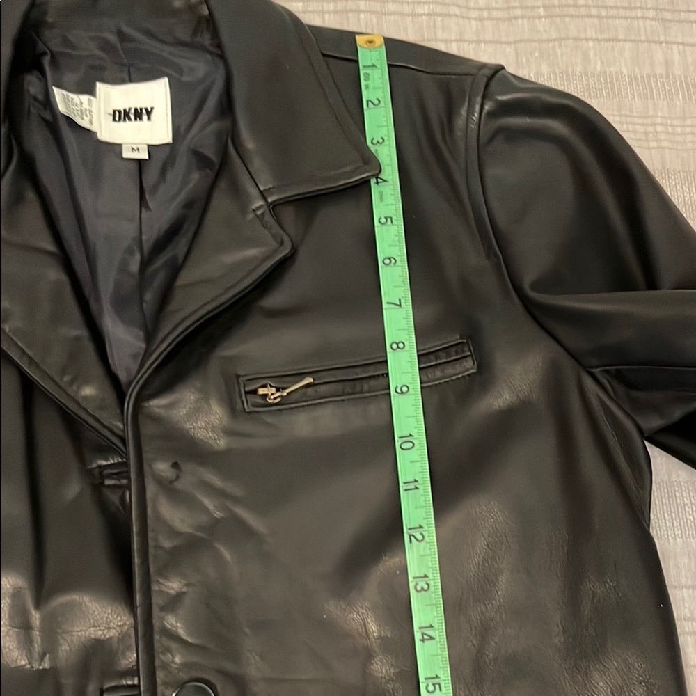 Vintage DKNY Black Leather Jacket - Picture 11 of 13